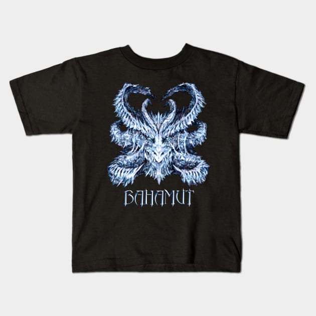 Dungeons and Dragons - Bahamut Kids T-Shirt by RobustaArt